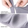 ZeroBound Women's Sports Bras High Impact Full Coverage Underwire Workout Bra Back Adjustable Straps Plus Size Bra - Image 5