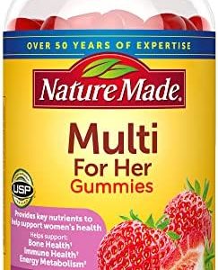 Nature Made Multivitamin For Her, Womens Multivitamin for Daily Nutritional Support, Multivitamin for Women, 150 Gummies, 75 Day Supply