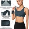 Yvette Zip Front Sports Bra - High Impact Sports Bras for Women Plus Size Workout Fitness Running - Image 5