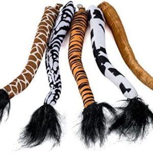 Tigerdoe Animal Tails Costume and Animal Hat– Jungle Party Supplies - Safari Party Supplies - Animal Costumes