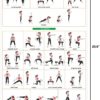 Workout Posters Gym Posters Exercise Posters for Home Gym Yoga Posters Wall Charts Body Shred Resistance Band Fitness Weight-loss Charts 17.4 x 26.6" - Image 5