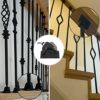 Sidasu Iron Baluster Swivel Shoes Baluster Shoes with Screw Iron Baluster Shoes Angle for 1/2" Square Iron Balusters Set of 20 - Image 6
