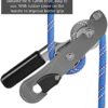 VGEBY 25KN Climbing Stop Descender, Self-Braking Rope Rescue Descender Rappel Ring Climbing Gear for 9-12mm Rope Mountaineering Climbing Tool Products - Image 3