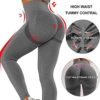 OQQ Women's 2 Piece Butt Lifting Yoga Leggings Workout High Waist Tummy Control Ruched Booty Pants - Image 6