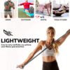 7 Ft. Long Resistance Band with Carry Pouch and Resistance Band Door Anchor, Latex-Free, Includes Home Workout App and Ebook, Choose Light, Medium or Heavy Strength - Super Exercise Band - Image 5