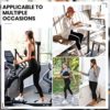 Leafigure Leggings for Women High Waist, 3 Pack Tummy Control Black Yoga Pants for Running, Workout - Image 5