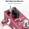 Donner Distortion Guitar Pedal with DPA-100 Guitar Pedal Power Supply Adapter 9V DC 1A Tip Negative 5 Way Daisy Chain Cables for Effect Pedal - Image 2