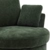 HomSof Accent Barrel Chair and Half 3 Pillows 360 Degree Swivel Round Sofa, Green/Chenille - Image 7