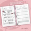 EPEWIZD Food Journal for Women Weight Lose Journal Wellness Meal Planner A5 Size Food Dairy Calories Counter Book Hardcover Workout Planner Tracking Progress Undated-Pink - Image 3