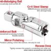 GDFYMI Universal Joint Socket, Swivel Socket Adapter Set, 1/2", 3/8", 1/4" Drive Socket Set, Flexible Socket Extension, Drive U-Joints Impact Adapter, Cr-V, Bendable Universal Socket Adapter (3 Pcs) - Image 4