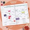 Clever Fox Wellness Planner - Weekly & Daily Health and Wellness Log, Food Journal & Meal Planner Diary for Calorie Counting, Notebook for Medical Condition Tracking, A5-Sized - Orange - Image 5