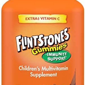 Flintstones Gummies Kids Vitamins with Immunity Support*, Kids and Toddler Multivitamin with Vitamin C, Vitamin D, B12, Zinc & more, Orange 150ct