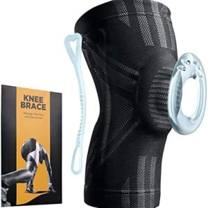 APRUT Knee Braces for Knee Pain, Knee Brace with Patella Gel Pad & Side Stabilizers for Men Women, Medical Grade Knee Compression Sleeve for Any Sports, Pain Relief, Meniscus Tear, Arthritis, ACL