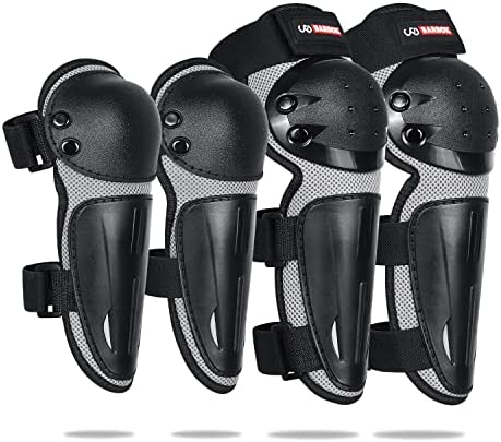 Barbok Kids Dirt Bike Knee Pads Elbow Pads Youth Safety Anti-Collision Protective Gear for ATV Cycling Rollerblading Motorcycle Skateboard Scooter