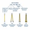One Ply Two Leg 1" x 5' Oblong-to-Hook Nylon Bridle Sling | EE1-801 | 3/4" Trade Size Alloy Master Link | 3,200 Lb. Vertical Capacity | Hanes Supply (HSI) Heavy Duty Rigging Strap - Image 3