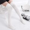 Century Star Women's Casual Athlete Striped Over Knee Thin Thigh High Tights Long Stocking Socks - Image 4