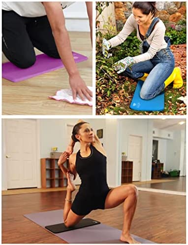IUGA Yoga Knee Pads Cushion Non-Slip Knee Mat for Elbows Wrist Pain in Yoga Planks Floor Exercises Portable Extra-thick Cushioning 24''x9''x0.6'' - Image 6