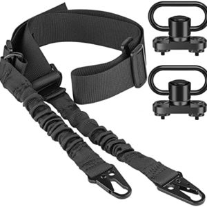 EZshoot Two Point Sling with Sling Mount, Adjustable 2 Point Sling, Sling Swivel Mount Fit for M-Rail