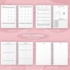 EPEWIZD Food Journal for Women Weight Lose Journal Wellness Meal Planner A5 Size Food Dairy Calories Counter Book Hardcover Workout Planner Tracking Progress Undated-Pink - Image 5