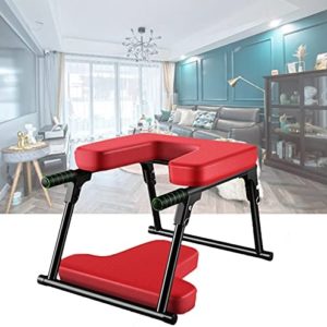 Yoga Inversion Bench,Multifunctional Yoga Inversion Stool,Foldable Inversion Chair,Bold and Thick Steel Pipe and PU Pads,Upside Down Chair ​for Balance Training Core Strengt
