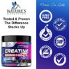 Creatine Monohydrate Micronized Powder 5000mg Per Serv (5g) - Keto Friendly Workout Supplement, Pure Unflavored, Vegan, Nature's Creatine Pre Workout Supplements - 300 Grams - 60 Servings - Image 4