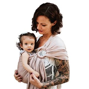 Nalakai Ring Sling Baby Carrier - Luxury Bamboo and Linen Baby Sling - Baby Wrap