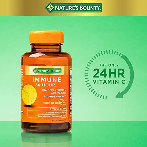 Nature's Bounty Immune 24 Hour +, The only Vitamin C with 24 Hour Immune Support from Ester C, Rapid Release Softgels, 50 Count - Image 4