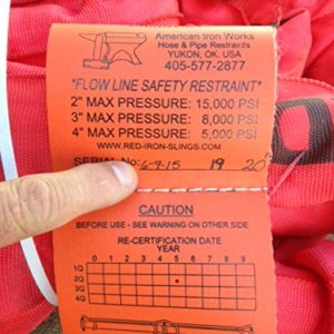 Engineered Light Duty Red Iron Sling Pipe Restraint (20')