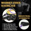 TRIBE Resistance Bands Set and Weights for Exercises I Exercise Bands for Men with Workout Bands, Handles, Door Anchor, Ankle Straps, Carry Bag, Exercise eBook I Resistance Training, Fitness Equipment - Image 4