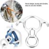 Hinzonek Bull Horn 8‑Shape Descender De Control Device Downhill Climbing 0 Climbing Supplies Rappelling Devices Descender de Control Device Stainless Steel Belay Device Bull Horn Shape Descender - Image 8