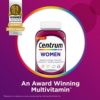 Centrum Multivitamin for Women, Multivitamin/Multimineral Supplement with Iron, Vitamin D3, B Vitamins and Antioxidant Vitamins C and E, Gluten Free, Non-GMO Ingredients - 250 Count - Image 2