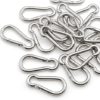 Hamineler 20 Pack 1.97 inch Stainless Steel Spring Snap Hook, Spring Hook Clip Keychain, Silver Quick Link Clip for Camping, Hiking, Outdoor Gym Dog Leash Harness Fishing - Image 6