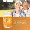 Dr. Berg's Vitamin D3 K2 w/ MCT Oil - Includes 10,000 IU of Vitamin D3, 100 mcg MK7 Vitamin K2, Purified Bile Salts, Zinc & Magnesium for Ultimate Absorption - K2 D3 Vitamin Supplement - 120 Capsule - Image 6