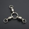 Rompin Stainless Three Way Sea Boat Fishing Swivel Heavy Duty 3-Way Ball Bearing Swivel Connector trolling Solid Ring Tackle - Image 8