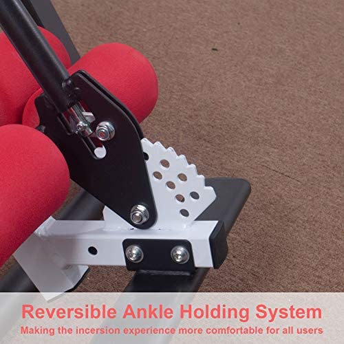 Polar Aurora Heavy Duty Gravity Inversion Table with Headrest & Adjustable Protective Belt Back Stretcher Machine for Pain Relief Therapy - Image 6