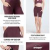 TSLA 1 or 2 Pack Women's High Waisted Bike Shorts, Workout Running Yoga Shorts with Pocket, Athletic Stretch Exercise Shorts - Image 3