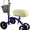 KneeRover Deluxe Sheepette Knee Walker Kneepad Cover with Thick Comfortable Padding - Image 2