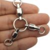 Rompin Stainless Three Way Sea Boat Fishing Swivel Heavy Duty 3-Way Ball Bearing Swivel Connector trolling Solid Ring Tackle - Image 2