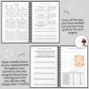 EPEWIZD Fitness Journal Spiral Weight Loss Journal for Women Hardcover Workout Planner Notebook to Track Exercise Progress Building Muscle Daily Wellness Journal A5 Size -Black - Image 4