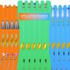 SAMSFX Fishing Leader Line Holder Foam Board Snelled Hook Keeper with Retaining Pins Accessories Pack of 10 - Image 4