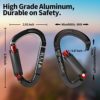 FVW Auto Locking Rock Climbing Carabiner Clips,Professional 25KN (5620 lbs) Heavy Duty Caribeaners for Rappelling Swing Rescue & Gym etc,Large Carabiners,D-Shaped - Image 2