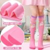 Kids Girls Knee High Socks 6 Pairs Boot Long Fun Crazy Tall Funny Animal Colorful Child Socks - Image 3