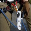 Tachiuwa Rock Climbing Self-Braking Descender Belay Device Arborist Rappelling Tool - Image 9