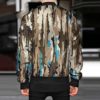 Mens Autumn Winter Casual Sports Woven Street Jungle Stand Collar Zip Jacket Mens Hiking Clothes - Image 3