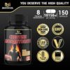 BMVINVOL Creatine Monohydrate Capsules 10150mg - Horny Goat Weed, Tribulus, Ashwagandha - Supports Muscle Strength, Energy, Athletic Performance - Image 7