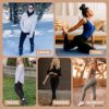 CAMPSNAIL 4 Pack Leggings with Pockets for Women - High Waisted Soft Tummy Control Slimming Black Yoga Pants Workout Running - Image 4