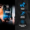 Jacked Factory Growth Surge Creatine Post Workout - Muscle Builder with Creatine Monohydrate, Betaine, L-Carnitine L-Tartrate - Daily Muscle Building & Recovery Supplement - 60 Servings, Swoleberry - Image 4