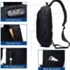 Anti Theft Sling Bag Shoulder Crossbody Backpack Waterproof Chest Bag with USB Charging Port Lightweight Casual Daypack - Image 2