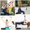 Resistance Band Set 12 Pcs Pilates Resistance 150lbs Training Instant Cooling Towel, Door Anchor, Ankle Straps, Stackable Resistance Bands with Handles & Instruction Booklet for Yoga Home Workout - Image 4