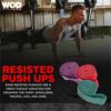 WODFitters Fabric Pull Up Resistance Bands - Set of 4 Long Cloth Resistance Bands for Working Out, Exercise, Stretching - Body Bands for Home Workout - Image 6